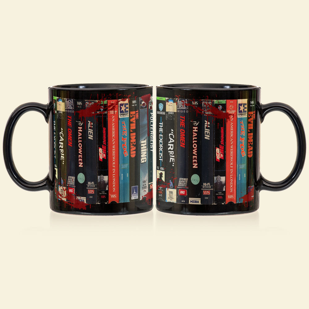 Retro VHS Horror Tape Coffee Mug - Personalized Gift for Movie Enthusiasts Coffee Mug PopCulturePrints