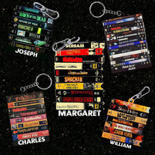 Load image into Gallery viewer, Horror Movie Fan Keychain - Personalized Gift for Cinephiles Keychains PopCulturePrints
