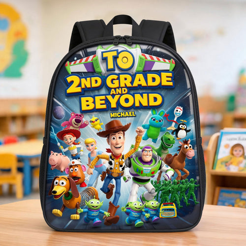 “Adventure Awaits!” - Rushing Back To School Bag - Personalized Gifts For Kids Backpack PopCulturePrints