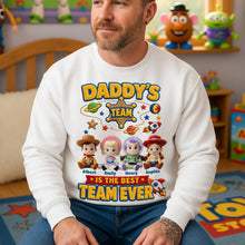 Load image into Gallery viewer, “Daddy’s Team is the Best Team Ever” - Personalized Shirt for Dad &amp; Grandpa Shirts PopCulturePrints
