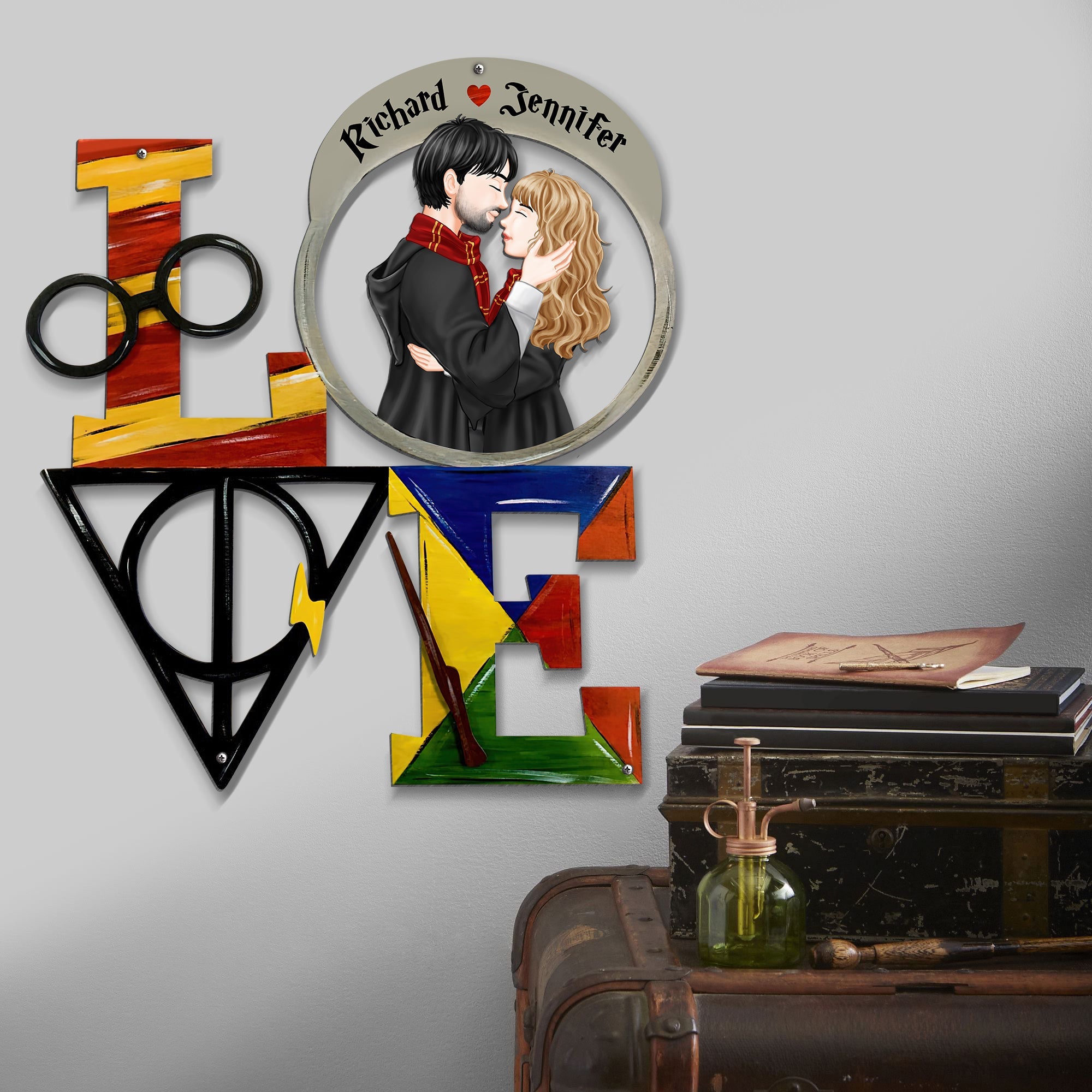 Harry Potter Themed Customized Love Wall Art