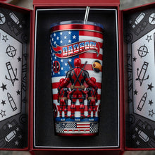 Load image into Gallery viewer, “Celebrate with Laughter: Funny Fighter Dad and Kids Design” - Custom Tumbler - Perfect Gifts for Dads, Grandpas, and Fathers' Day Tumbler Cup PopCulturePrints
