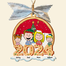 Load image into Gallery viewer, Custom Family Christmas Ornament - Personalized Cookie Design 2024 Ornament PopCulturePrints
