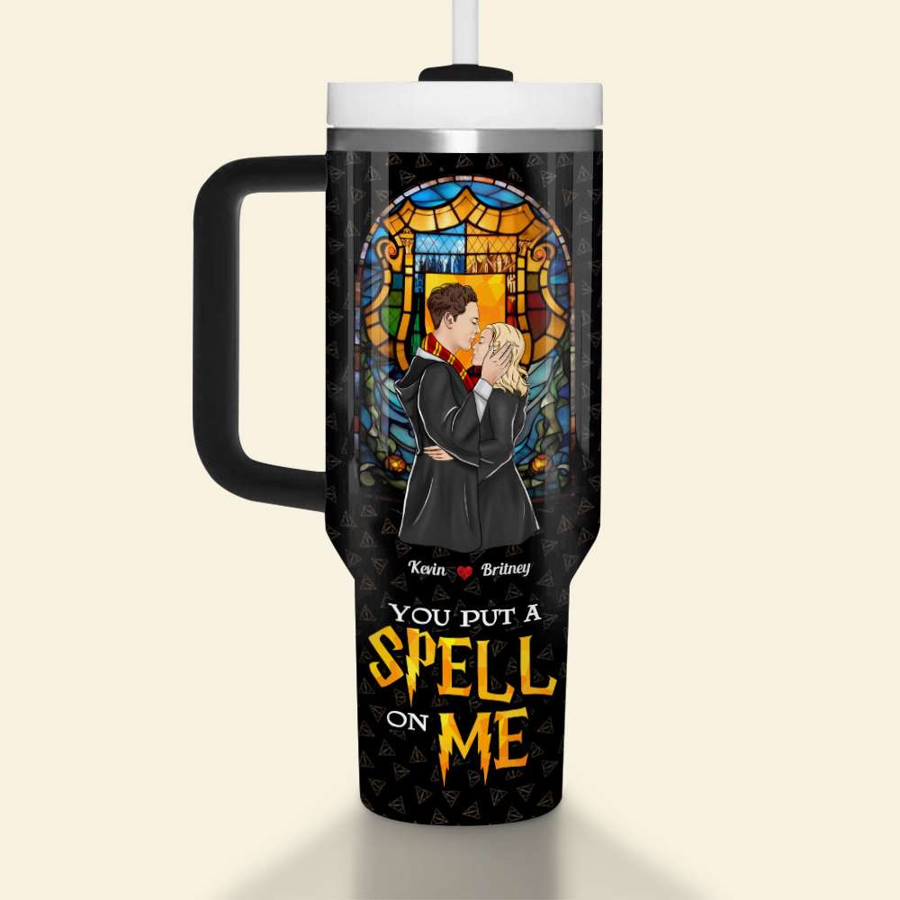 Harry Potter Inspired Personalized Couple Tumbler - 'You Put a Spell on Me'