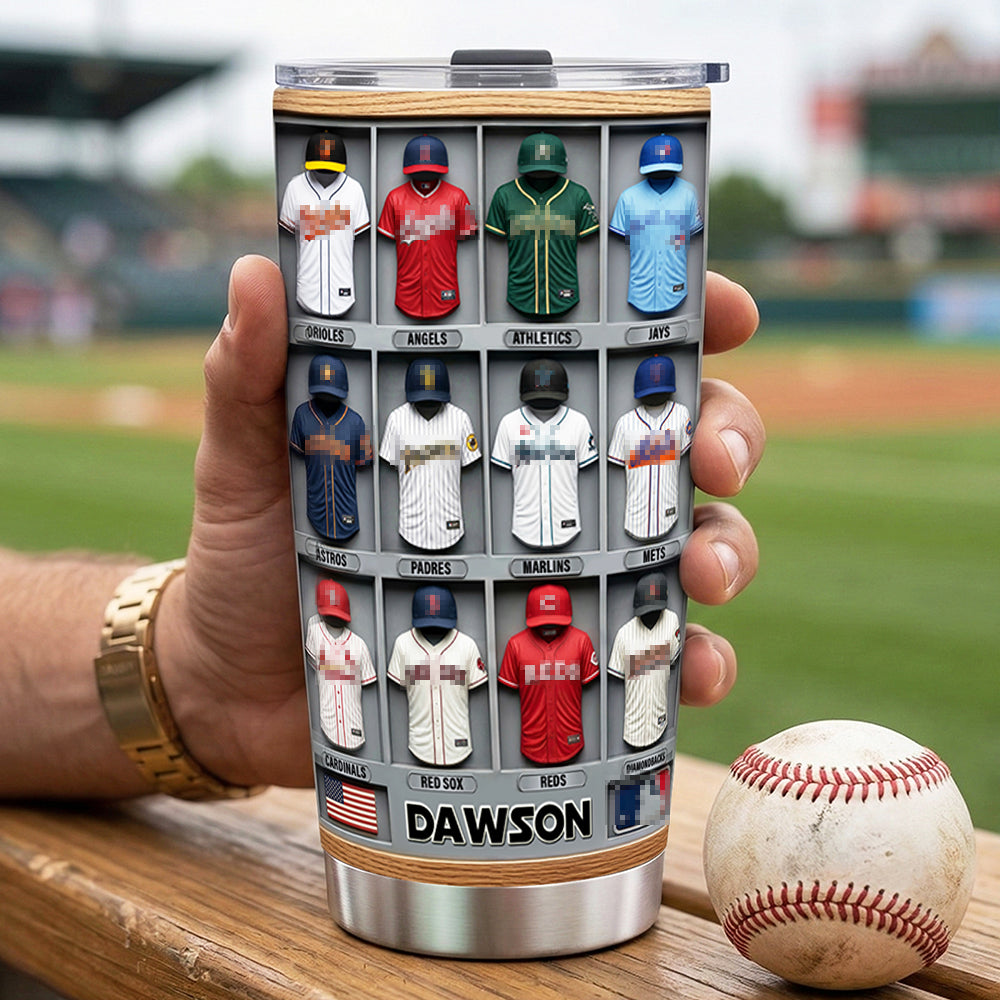 “Personalized Cheers for Every Fan!” - Sport Teams Uniform 20oz Tumbler - Custom Gifts for Sport Lovers Tumbler Cup PopCulturePrints