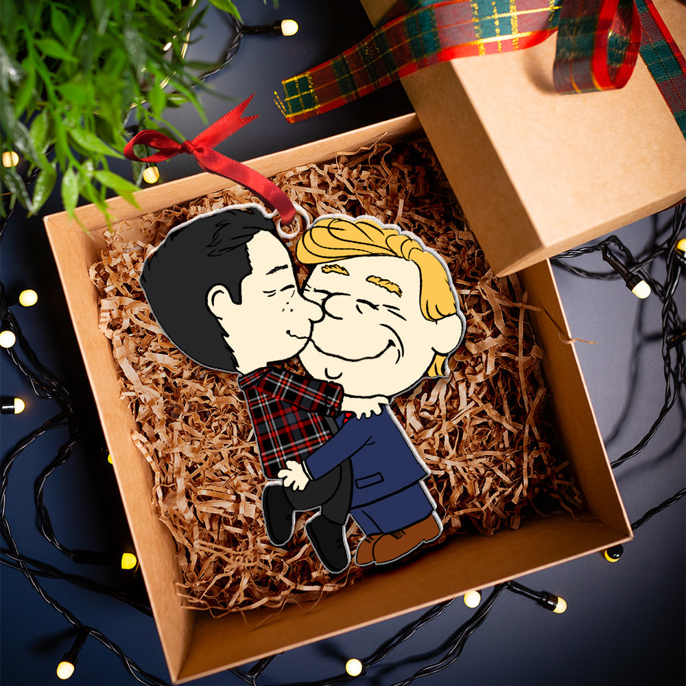 Personalized Christmas Ornament - Fun Political Couple Design Ornament PopCulturePrints