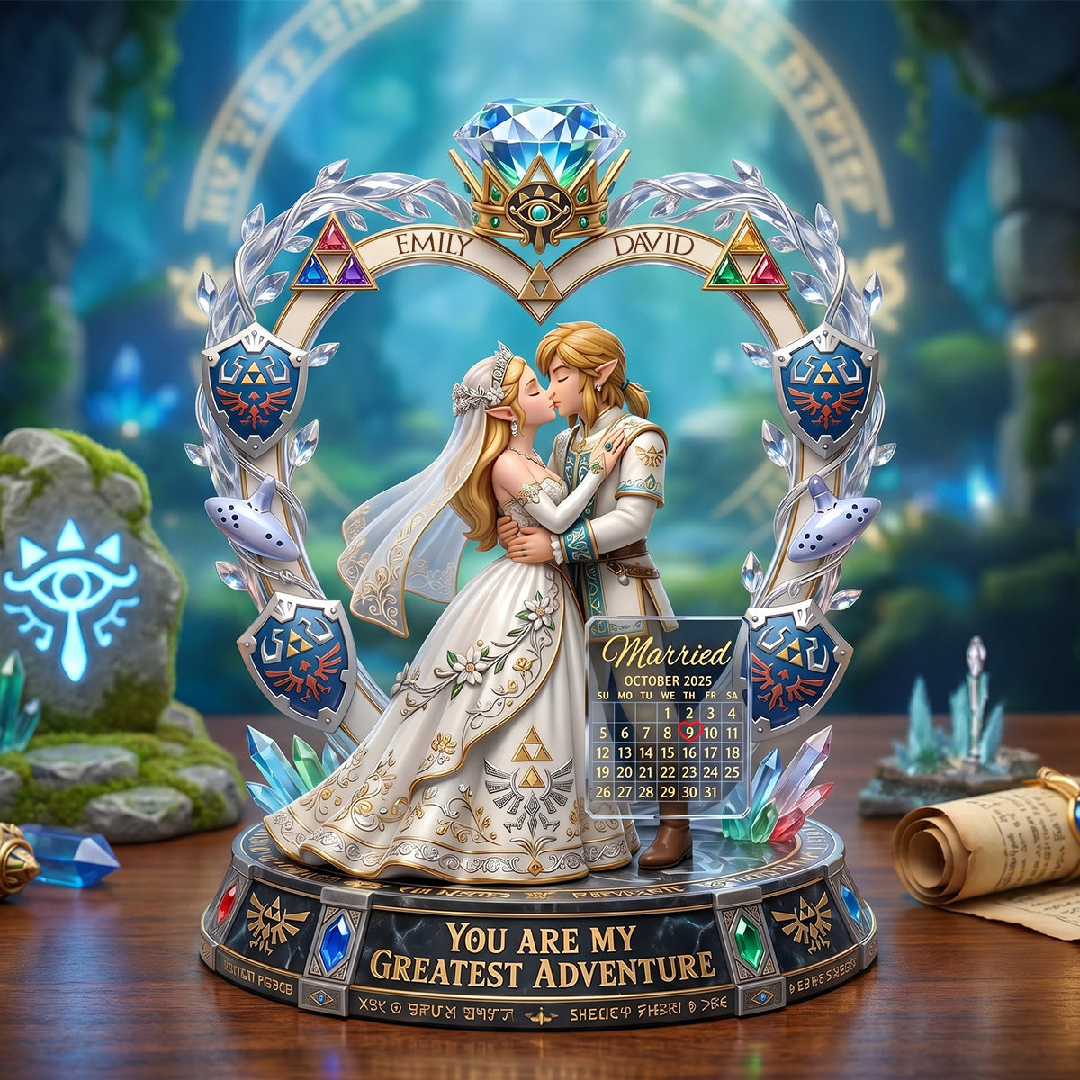 You Are My Greatest Adventure - Personalized Married Couple Acrylic Plaque