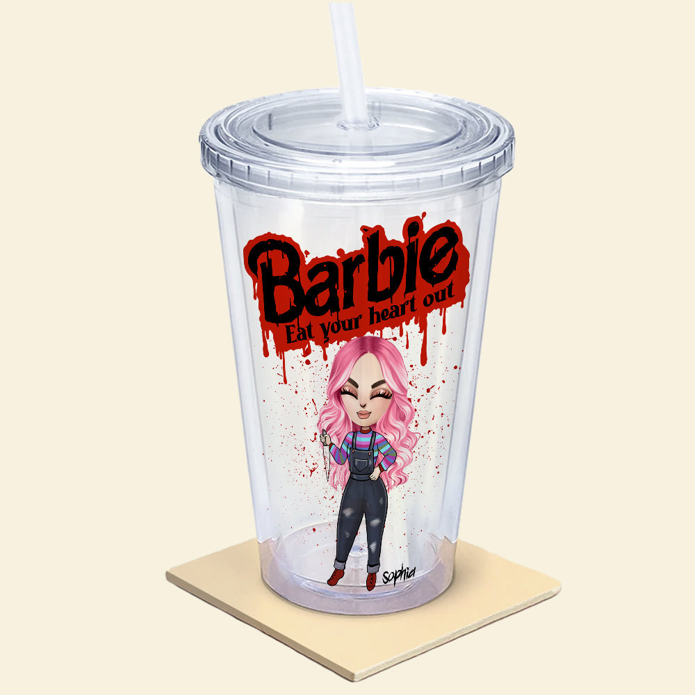 Personalized Horror-Themed Tumbler for Movie Fans Tumbler Cup PopCulturePrints