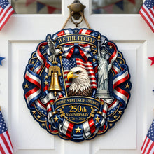 Load image into Gallery viewer, “We The People: Celebrate America's Legacy” - Custom Acrylic Sign - Perfect Gift for Patriots, Veterans &amp; History Enthusiasts Acrylic Sign PopCulturePrints
