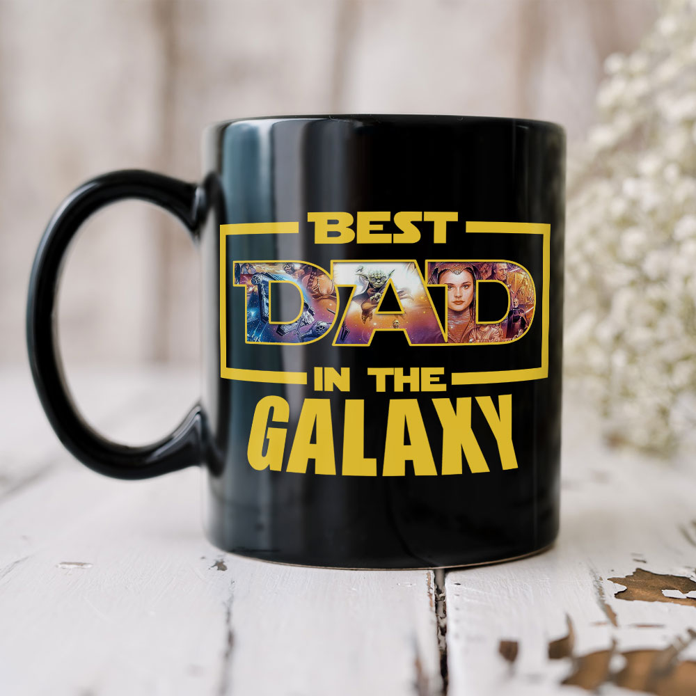 Personalized Best Dad in the Galaxy Mug Coffee Mug PopCulturePrints