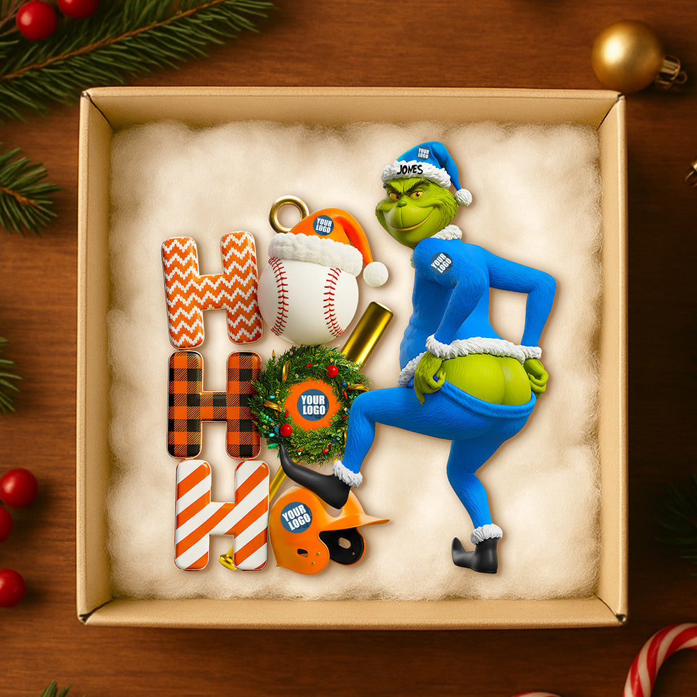 “Bring Joy to Every Game Day!” - Personalized Holiday Spirit Sports Christmas Ornament - Custom Gift for Sports Lovers, Fans, and Family Ornament PopCulturePrints