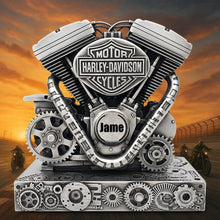 Load image into Gallery viewer, Ride in Style: Personalized Motorbike Engine Acrylic Plaque - Custom Gift for Biker Fans Shaped Plaques PopCulturePrints
