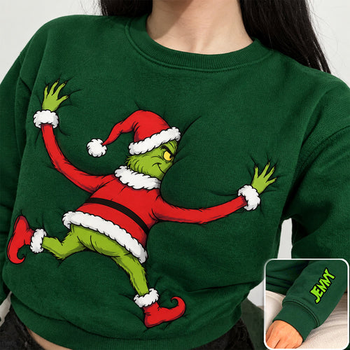 “Bring Holiday Cheerness to Your Wardrobe!” - Grouchy Mischief 3D Shirt, Personalized Christmas Gift for Everyone AOP Products PopCulturePrints
