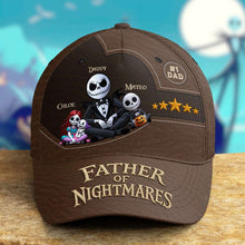 Load image into Gallery viewer, &quot;Every Dad Deserves a Spooky Touch!&quot; - Horror Midnight Dad Classic Cap - Personalized Gift for Dad and Grandpa Caps PopCulturePrints
