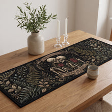 Load image into Gallery viewer, Eternal Love Skeleton Couple Quilted Table Runner - Personalized Gifts For Couples Quilted Table Runner PopCulturePrints

