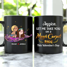 Load image into Gallery viewer, Personalized Magic Carpet Ride Couple Mug - Unique Valentine&#39;s Day Gifts for Couples Coffee Mug PopCulturePrints
