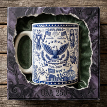 Load image into Gallery viewer, "Celebrate 250 Years of America - Custom Personalized Coffee Mug - Perfect Gift for Anniversaries, Birthdays, and Patriotism Enthusiasts"
