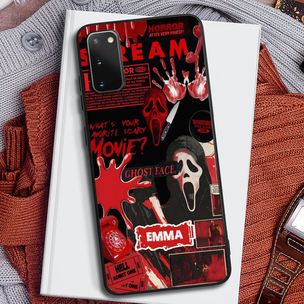 Personalized Ghost Face Phone Case - Perfect Spooky Gift for Horror Fans