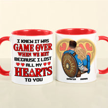 Load image into Gallery viewer, Game Over Love Personalized Mug, Romantic Gift for Couples Coffee Mug PopCulturePrints
