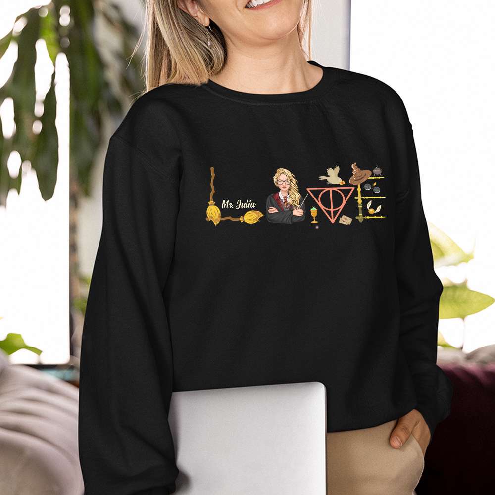 Personalized Harry Potter Teacher Wizard Themed T-Shirt