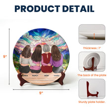 Load image into Gallery viewer, Together Forever - Personalized Ceramic Plate for Mom &amp; Daughters Ceramic Plate PopCulturePrints
