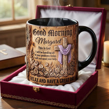 Load image into Gallery viewer, Good Morning Margaret - Personalized Christian Coffee Mug for a Meaningful Start Coffee Mug PopCulturePrints
