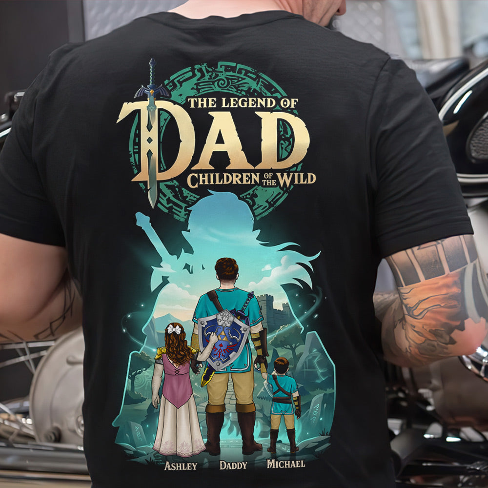 The Legend Of Dad Shirt - A Unique Personalized Gift for Father's Day Shirts PopCulturePrints