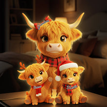 Load image into Gallery viewer, “The Sweetest Memories Glow” - Adorable Highland Cows Acrylic Light Box - Personalized Gifts for Grandma, Mom, and More! Light Box PopCulturePrints
