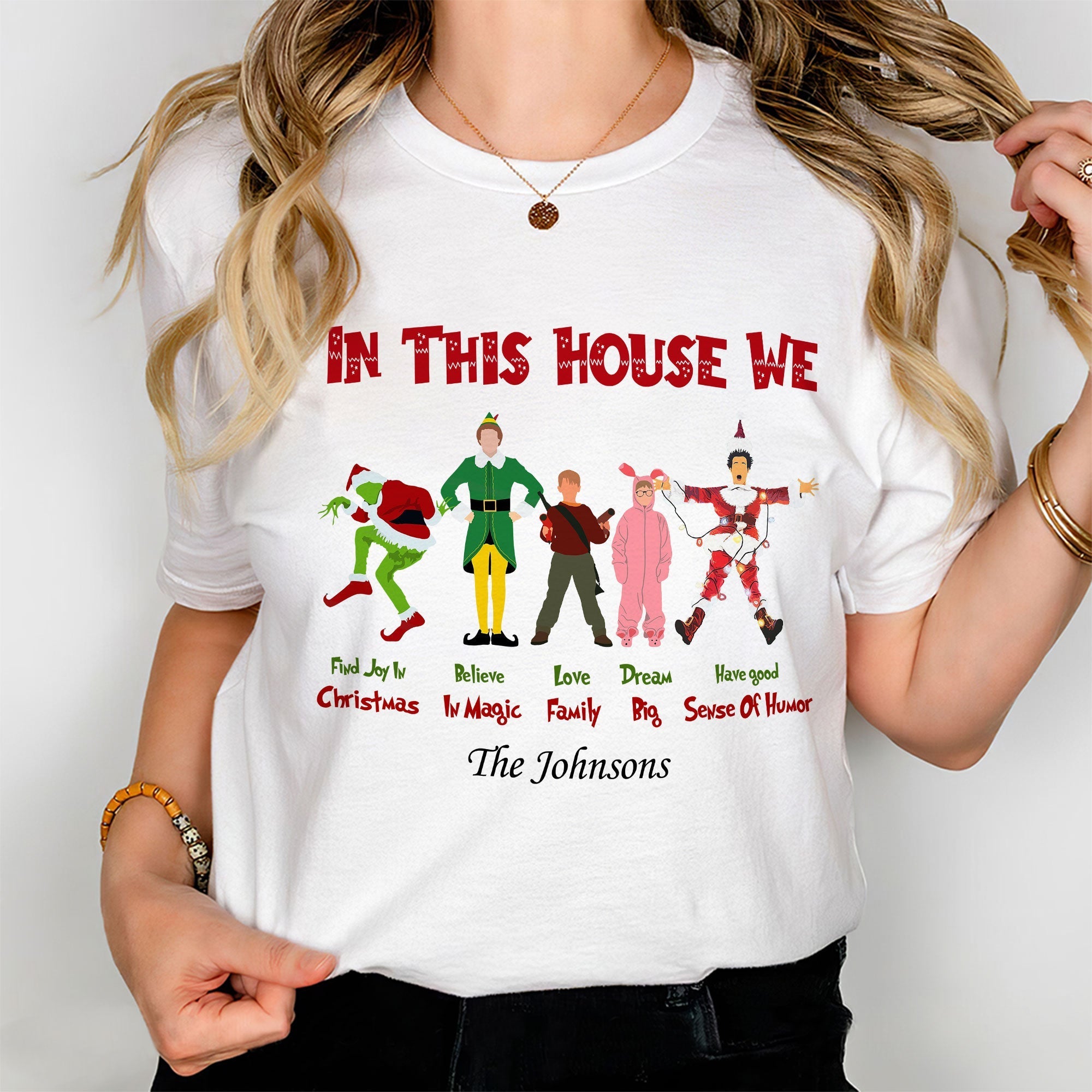 Personalized Christmas Movie Family Shirt