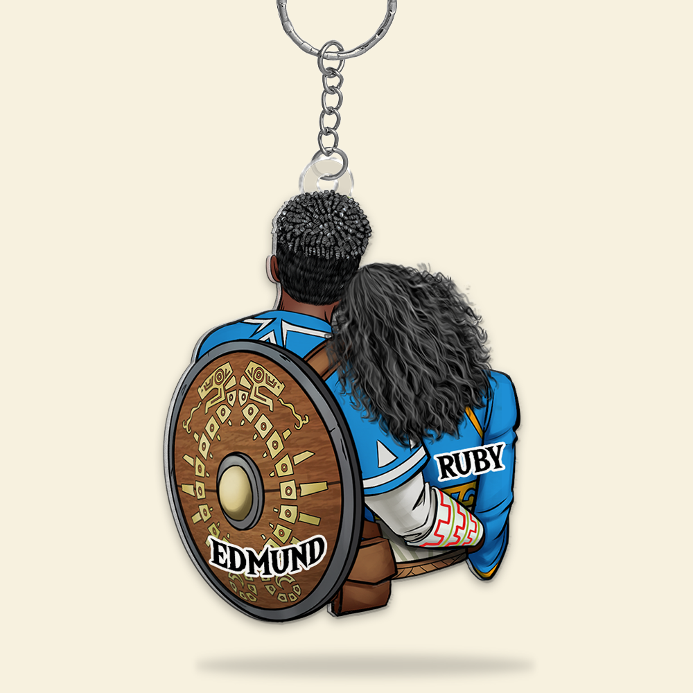 Personalized Love Game Acrylic Keychain for Couples Keychains PopCulturePrints