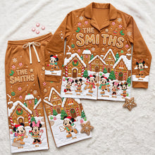 Load image into Gallery viewer, “Create Cherished Family Memories This Christmas” - Cute Gingerbread Family Pajama Set - Personalized Gift for Christmas
