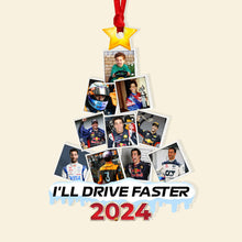 Load image into Gallery viewer, Personalized Racing Fan Christmas Ornament - Custom Photo Gift
