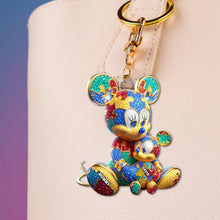 Load image into Gallery viewer, &quot;A loving tribute to Autism Moms - Personalized Keychain for Autism Awareness&quot; Keychains PopCulturePrints

