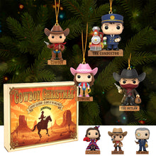 Load image into Gallery viewer, “Round Up the Holiday Cheer!” - Personalized Cowboy Christmas Advent Calendar - Ideal Gift for Advent Enthusiasts Advent Calendar PopCulturePrints
