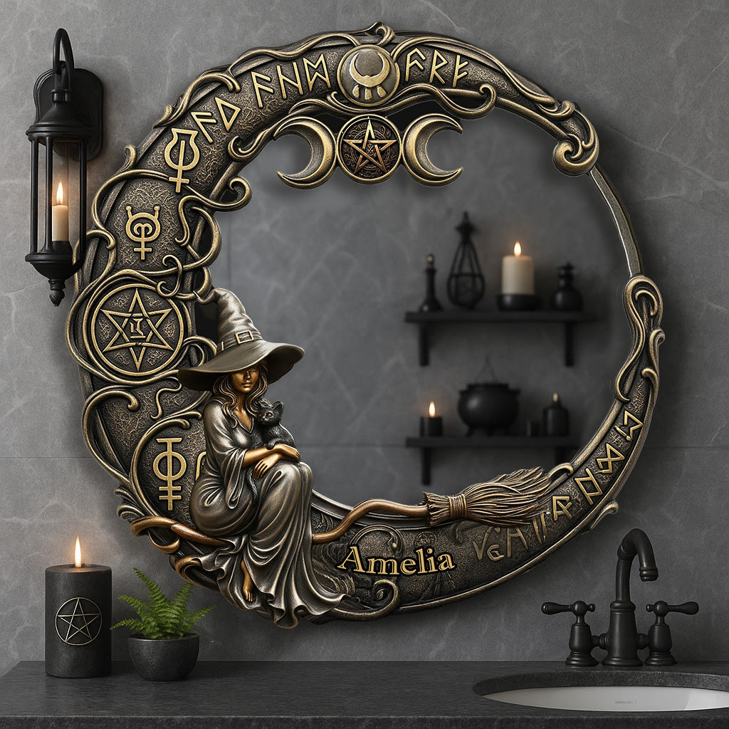 Embrace Your Inner Witch - Custom Shaped Mirror for Witch Lovers Mirror PopCulturePrints