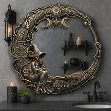 Load image into Gallery viewer, Embrace Your Inner Witch - Custom Shaped Mirror for Witch Lovers Mirror PopCulturePrints
