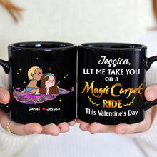 Load image into Gallery viewer, Personalized Magic Carpet Ride Couple Mug - Unique Valentine&#39;s Day Gifts for Couples Coffee Mug PopCulturePrints
