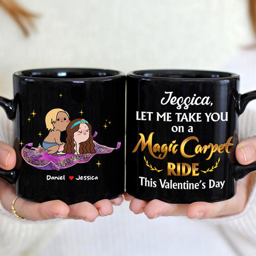 Personalized Magic Carpet Ride Couple Mug - Unique Valentine's Day Gifts for Couples Coffee Mug PopCulturePrints