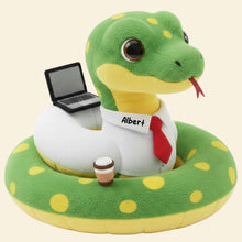 Load image into Gallery viewer, "Bring Fun to the Workplace!" - Snake Worker Custom Shape Pillow - Personalized Gift for Coworkers and Friends Pillow PopCulturePrints
