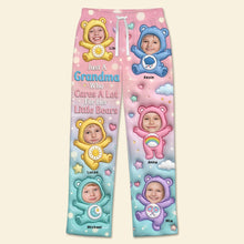 Load image into Gallery viewer, Just A Grandma Who Cares A Lot - Custom Photo Pajama Pants for Grandmas Pajama Pant PopCulturePrints
