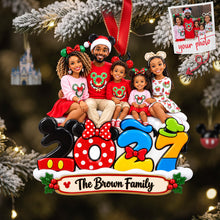 Load image into Gallery viewer, Cherish Family Moments This Christmas - Personalized Custom Photo Ornament Gift for Family and Friends
