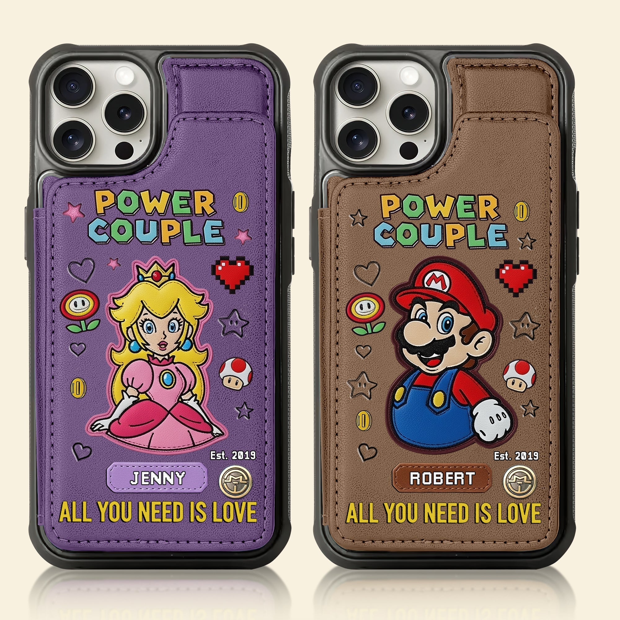 All You Need is Love - Personalized Couple Wallet Phone Case Phone Case PopCulturePrints