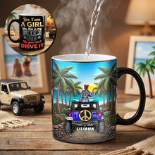 Load image into Gallery viewer, Adventure Girl Magic Coffee Mug - Personalized Gift for Off-road Lovers Coffee Mug PopCulturePrints
