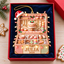 Load image into Gallery viewer, “Baking is my love language” - Personalized Santa's Favorite Baker Ornament - Custom Gift for Bakers
