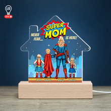 Load image into Gallery viewer, Super Mom Personalized 3D LED Light - Custom Christmas Gift for Kids
