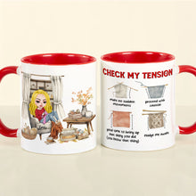 Load image into Gallery viewer, Personalized Knitting Lover Mug - Custom Name Coffee Cup for Yarn and Knitting Enthusiasts
