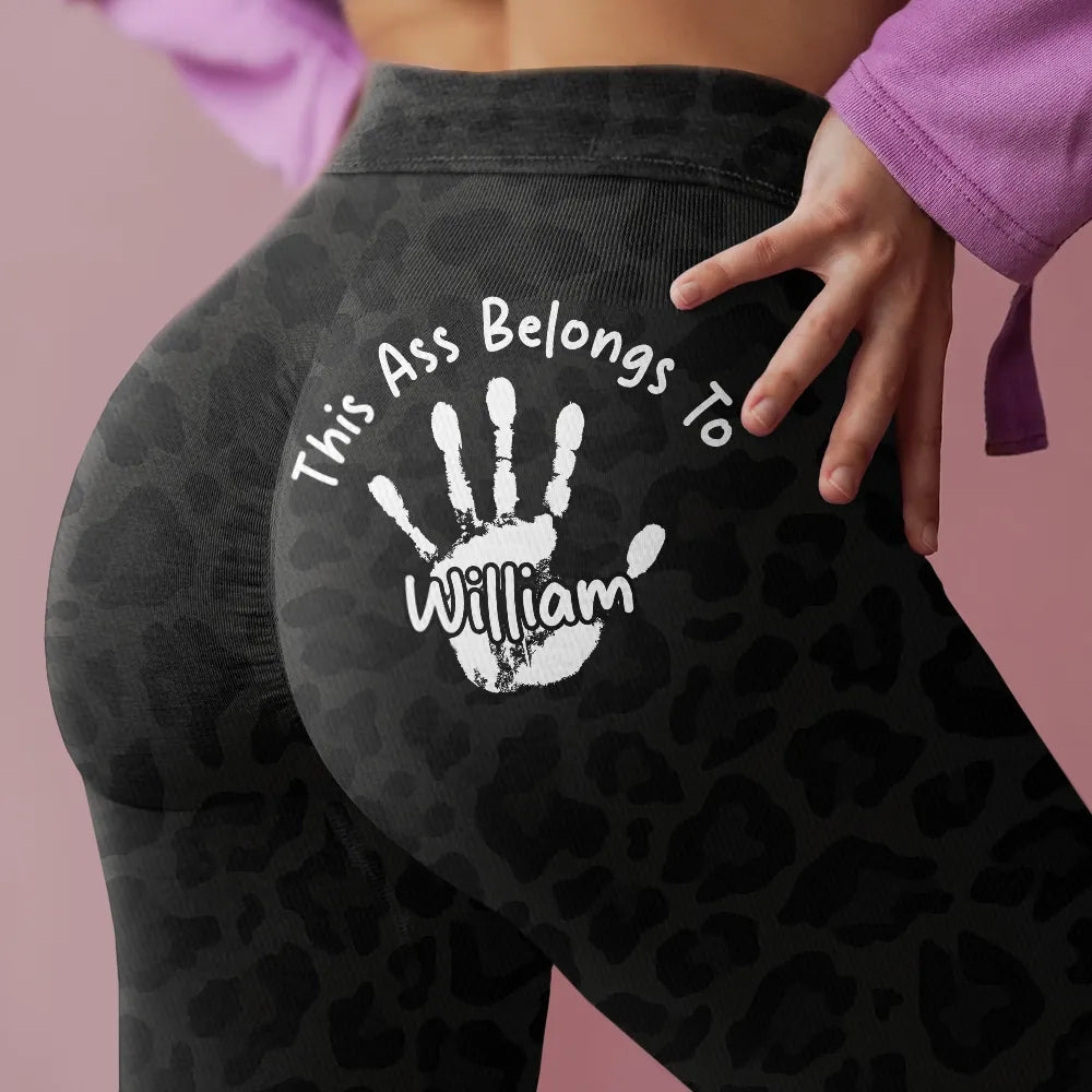Funny 'This Beauty Is Taken Belongs To' Personalized Leggings Leggings PopCulturePrints