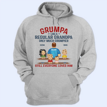 Load image into Gallery viewer, Grumpa Much Grumpier - Personalized T Shirt for Grandpas and Dads T-shirt PopCulturePrints

