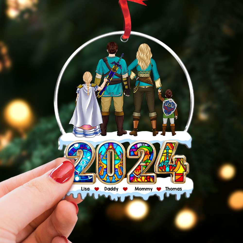 2024 Personalized Family Adventure Acrylic Ornament Ornament PopCulturePrints