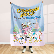 Load image into Gallery viewer, Custom Grandma Duck Blanket - Personalized Christmas Gift for Grandma Blanket PopCulturePrints
